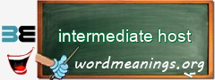 WordMeaning blackboard for intermediate host